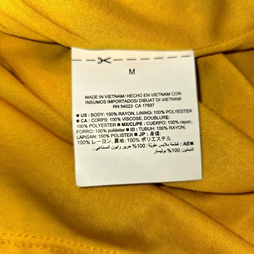 Old Navy Medium BOHO Yellow Women's Sleeveless Sun Dress Miss Size 8 10 M - Picture 5 of 7